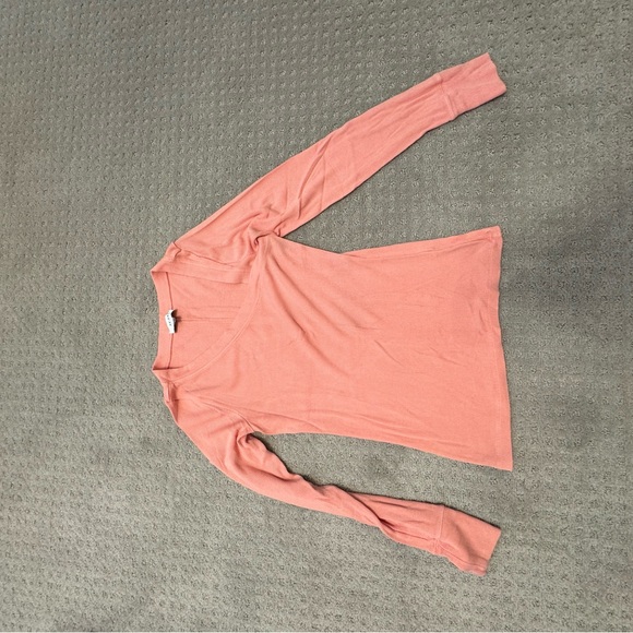 Reiss Pink Ribbed Knit Top - Picture 3 of 5